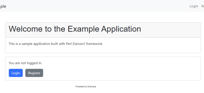 Example Dancer app