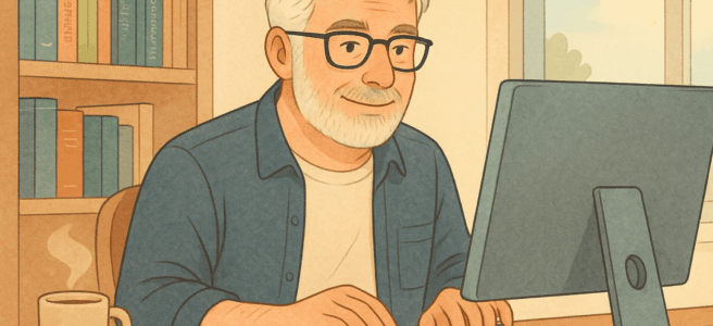Dave working