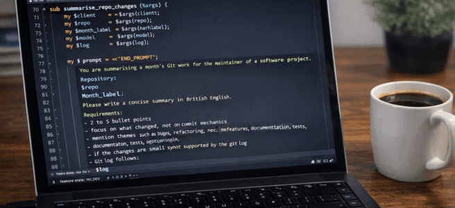 Summarising Git commits